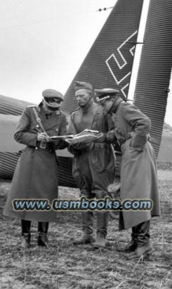 Nazi swastika on a Junkers airplane