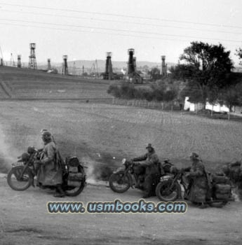 Motorized Wehrmacht troops in Poland