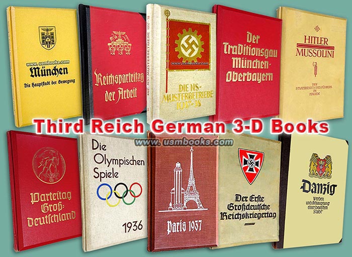 Nazi stereo photo books published by Raumbild-Verlag Otto Schoenstein during the Third Reich