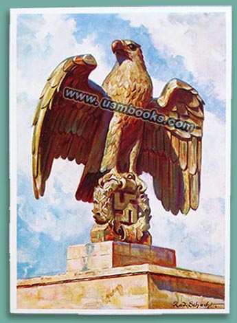 Nazi eagle and swastika monument Nazi Party Day Grounds Nuremberg