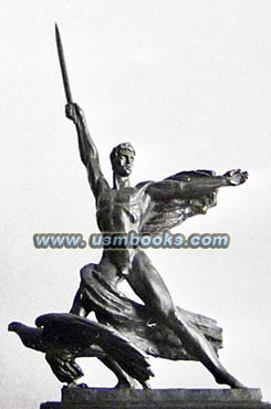 Heroic Nazi bronze