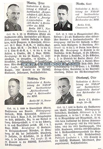 Reichsbund der deutschen Beamten, RDB, Nazi Association of German Civil Servants