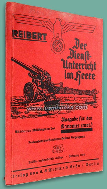 Reibert 10 / Der Dienstunterricht im Heere Ausgabe fr Kanonier (mot.) 