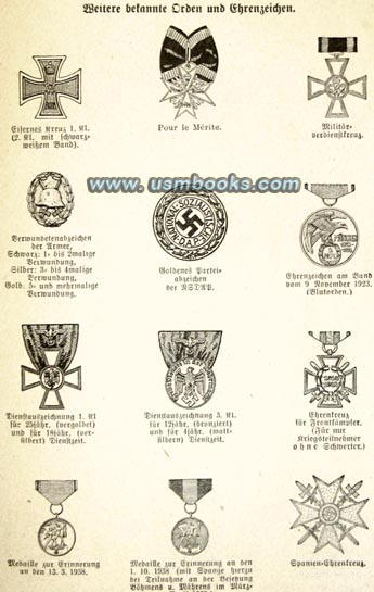 Nazi medals, Nazi orders