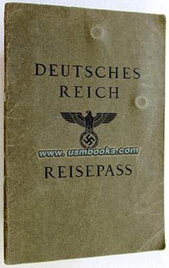 1938 Deutsches Reich Reisepass GETRUD JONAS BERLIN