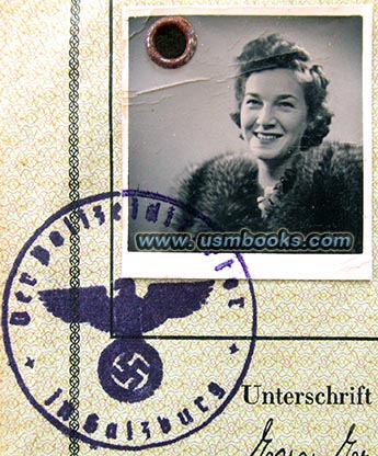 Evy Erlbacher passport ID photo 1941