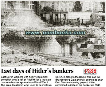 Hitler bunker destruction