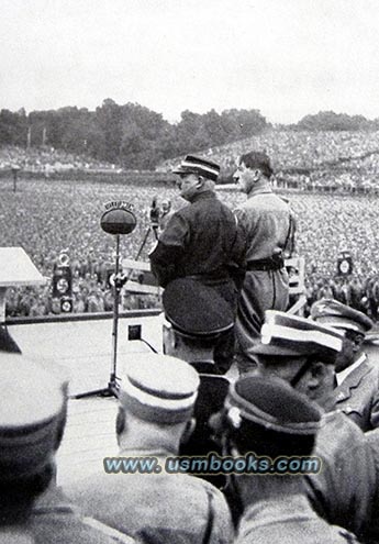 Ernst Rhm, Adolf Hitler addressing the SS and SA