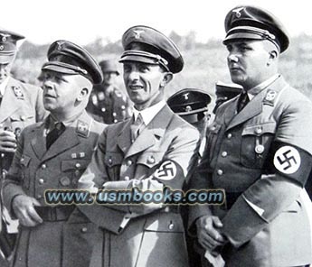 Reichsleiter Max Amann, Joseph Goebbels, Martin Bormann