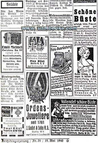 Nazi medals, Hohner advertising