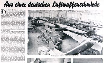 Luftwaffe airplane factory