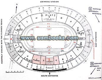 Olympic swimming stadion seating plan