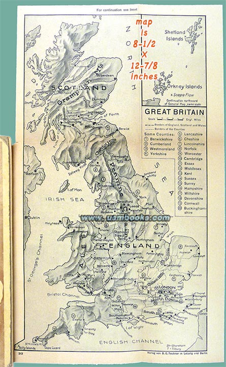 Nazi map of England