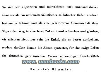 RFSS Himmler foreword
