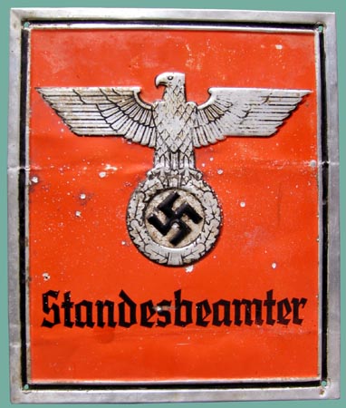 Nazi eagle and swastika