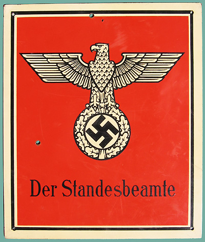 Nazi eagle and swastika sign
