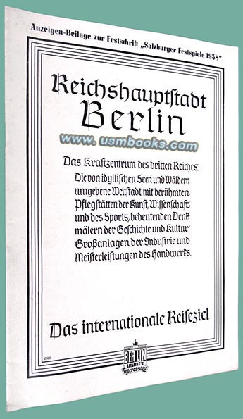 Anzeigen-Beilage Salzburger Festspiele 1938, ALA