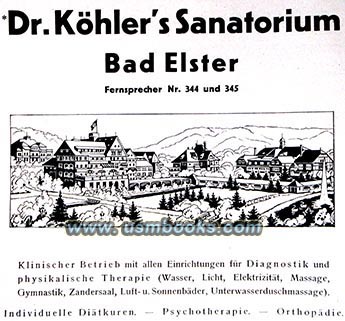 Nazi sanatorium directory 1938