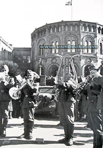 Nazi band, Wehrmacht Schellenbaum in Oslo 1940