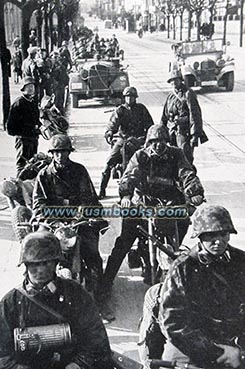 motorized SS troops in Belgrade 1941