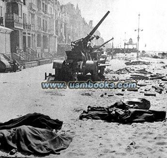 Nazi artillery in Dunkirk
