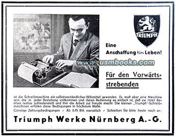 Nazi typewriter advertising