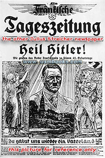 Frnkische Tageszeitung, the daily Nazi Party newspaper of Nrnberg and Gau Franken
