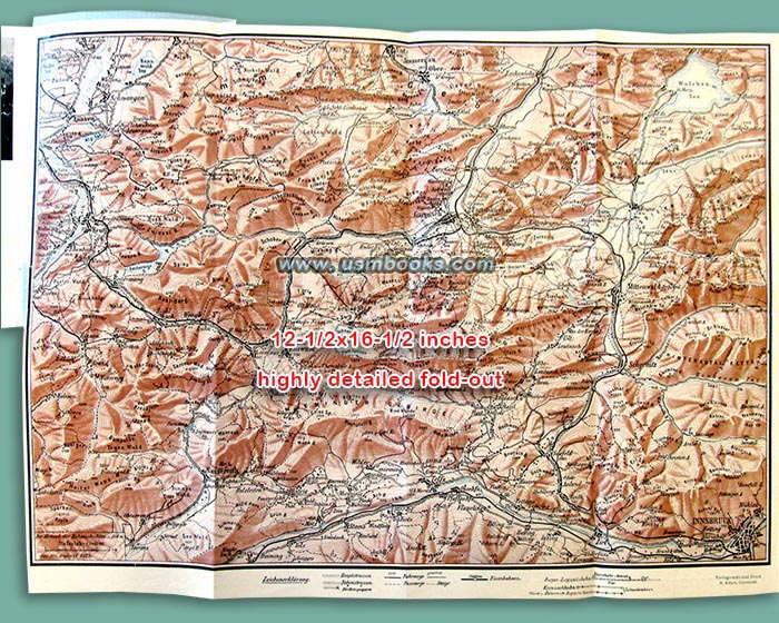 1940 Nazi map southern Bavaria, Garmisch-Partenkirchen