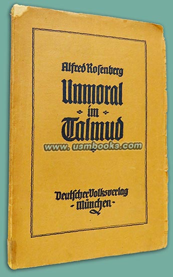 Unmoral im Talmud anti-Semitic Rosenberg book