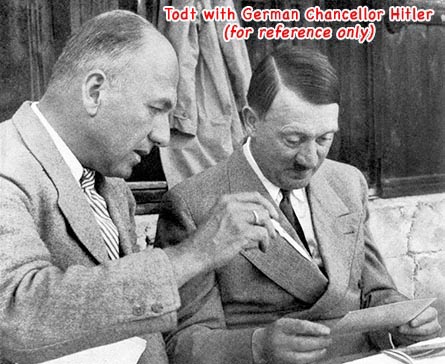 Fritz Todt and Adolf Hitler