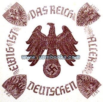 Nazi eagle and swastika