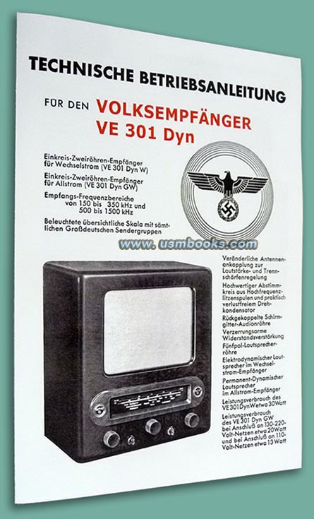 3. Reich Volksempgaenger Technische Betriebsanleitung