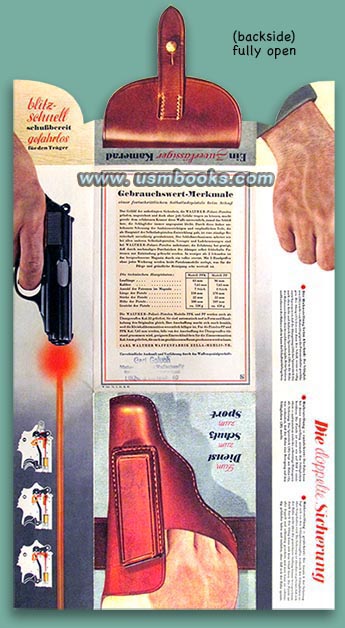 1938 Nazi Walther pistol brochure