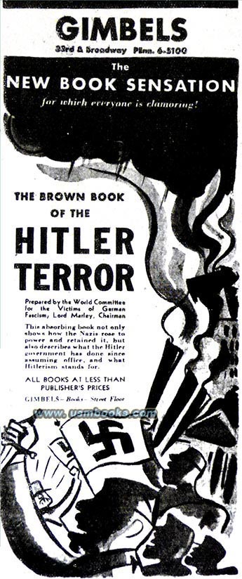 Hitler Terror, anti-Nazi rhetoric in England