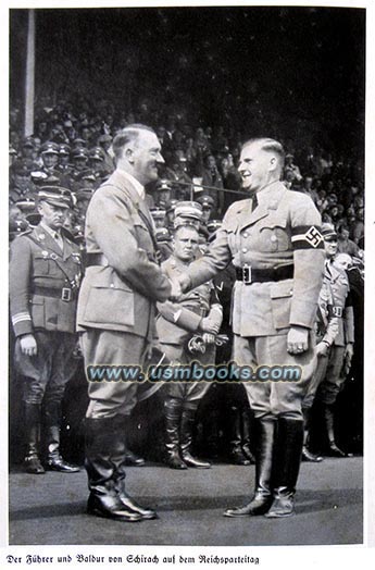 Adolf Hitler and Reichsjugendfhrer Baldur von Schirach