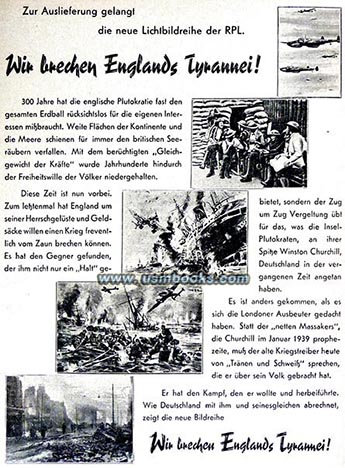 Reichspropagandaleitung Berlin, anti-British propaganda
