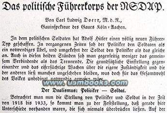 Political Leadership of the Nazi Party