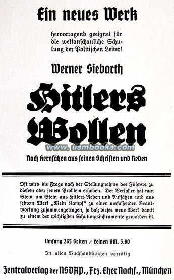 Hitlers Wollen, Werner Siebarth