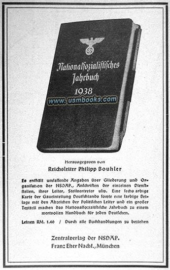 1938 National Socialist Yearbook, Reichsleiter Bouler