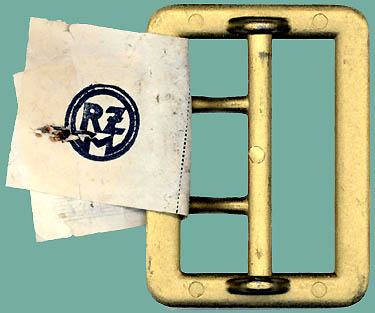 Nazi belt buckle RZM tag