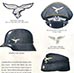 1944 Luftwaffe uniform color poster