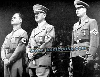 Rudolf Hess, Adolf Hitler, Baldur von Schirach