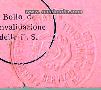 Italian public transportation emboss