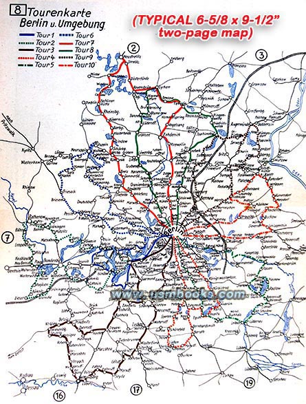 Nazi map Berlin and surroundings