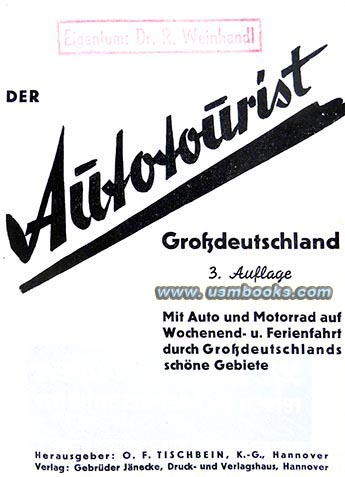 1939 Nazi travel guide for Hitler's Greater Germany