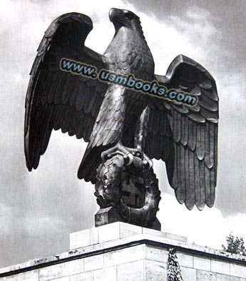 Nazi eagle and swastika