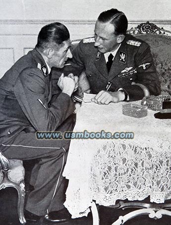 SS-Gruppenfuhrer Karl Hermann Frank, SS-General Reinhard Heydrich