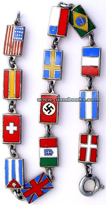 1936 Nazi Olympic Games souvenir bracelet