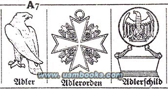 Nazi eagle, 3. Reich Adlerorden, Adlerschild