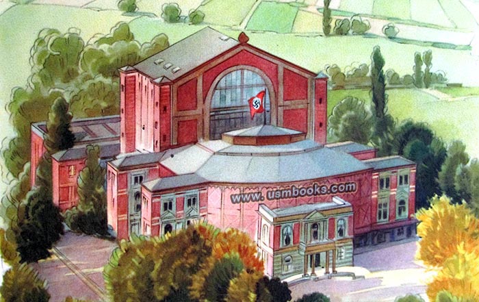 Lüttgens Aquarelle Bayreuth Festspielhaus